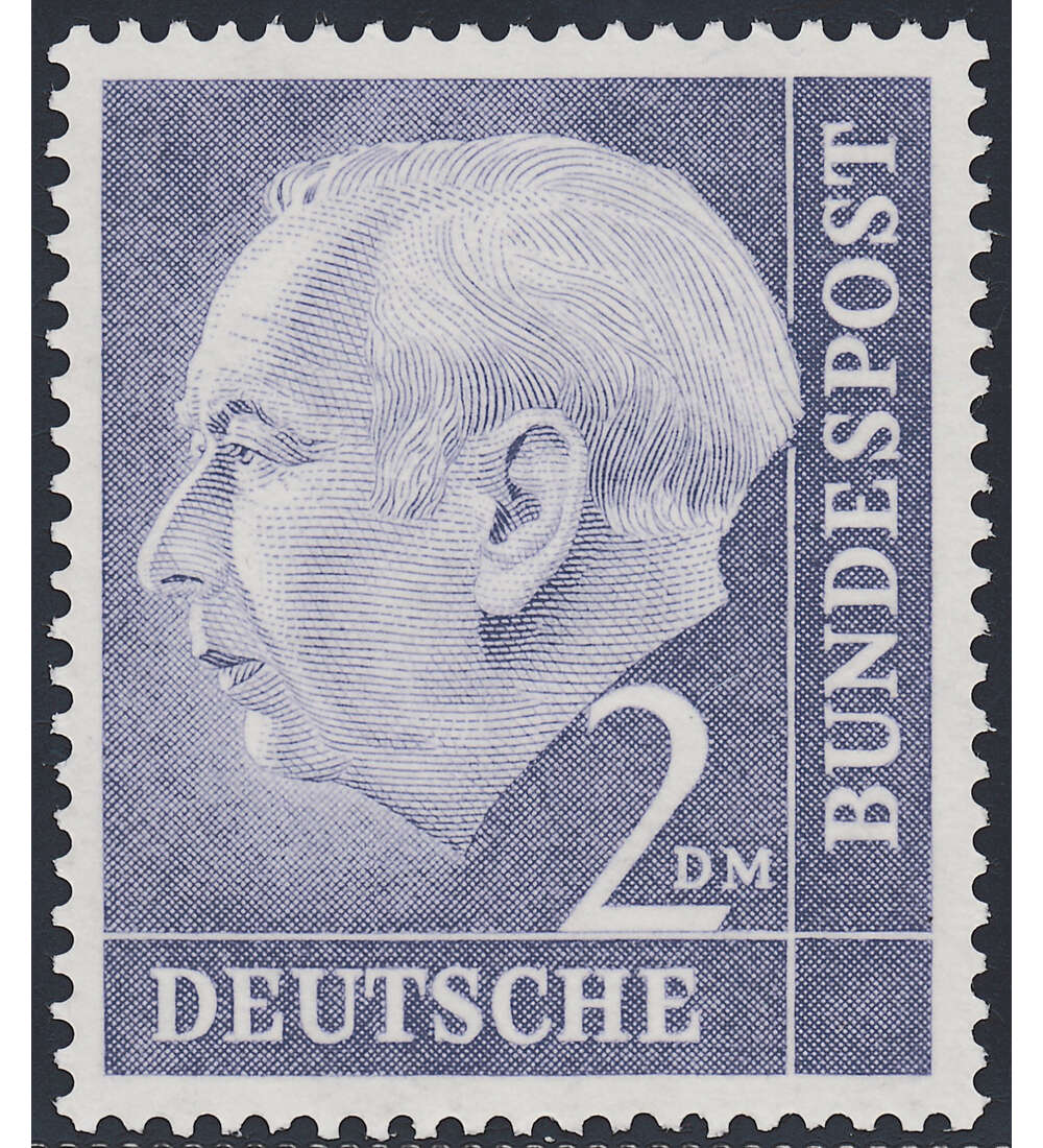 BRD Bund Nr. 195 postfrisch ** 2 DM Heuss I