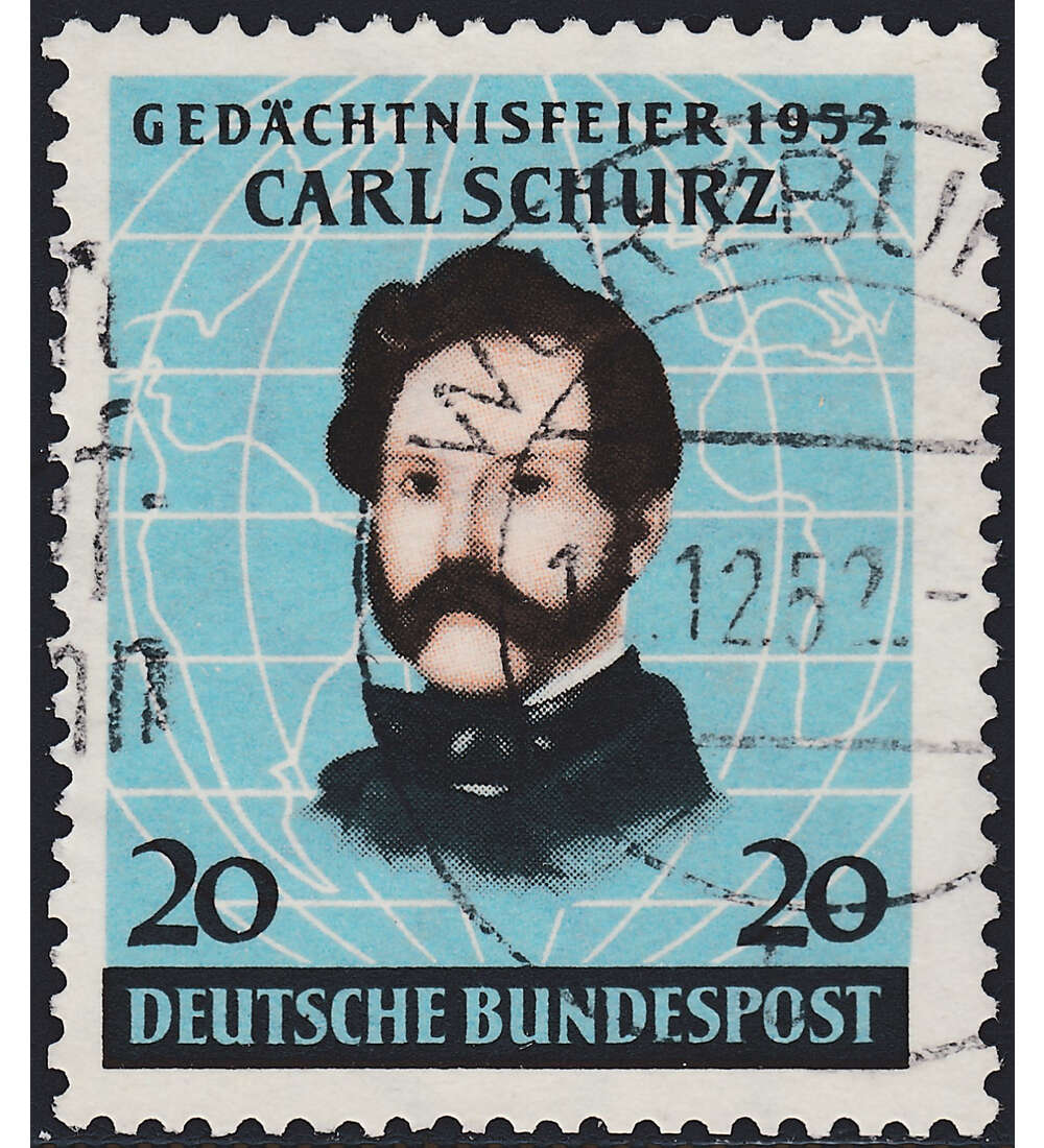 BRD Bund  Nr. 155 gestempelt Schurz