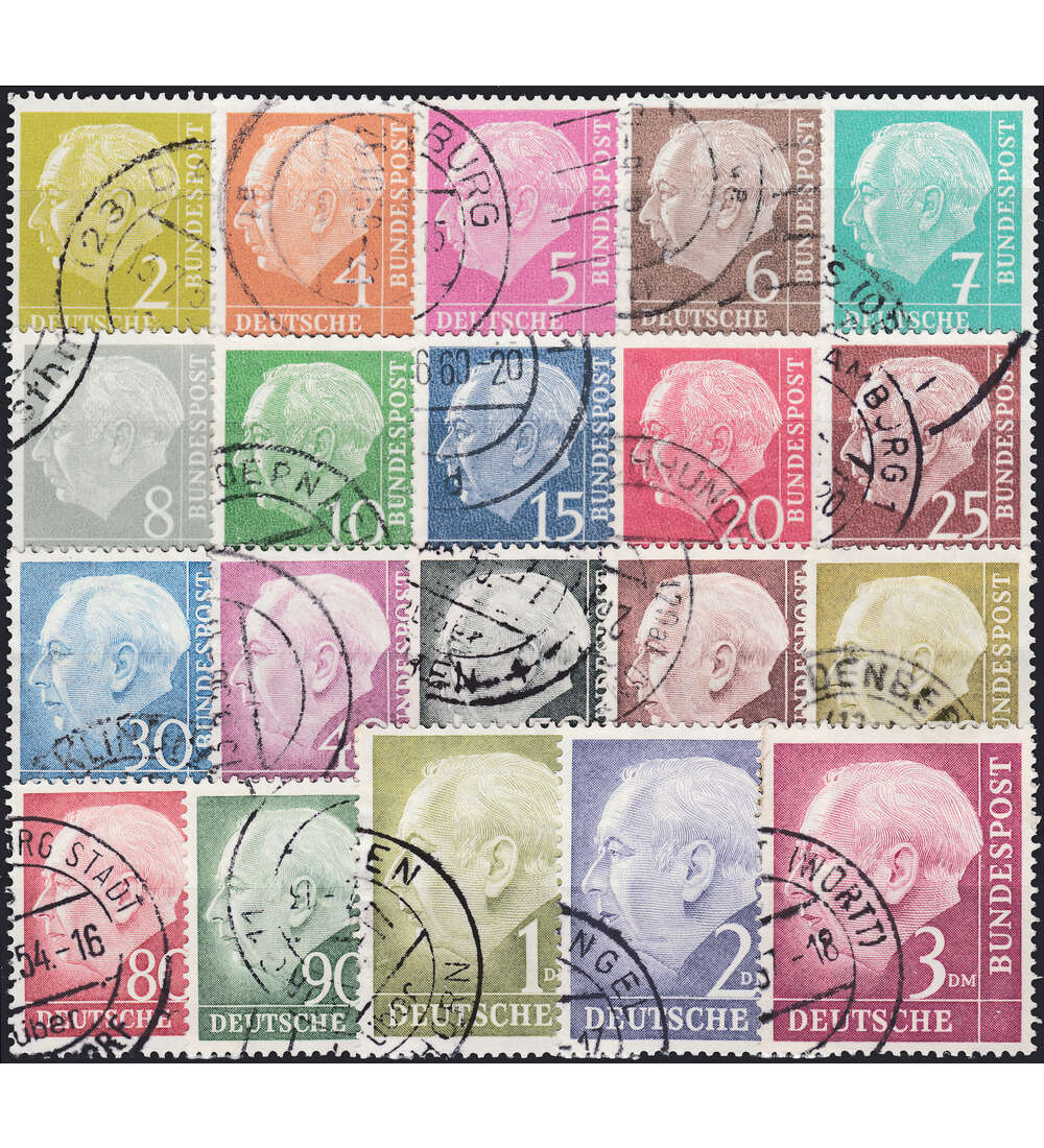 BRD Bund  Nr. 177-196 gestempelt Heuss