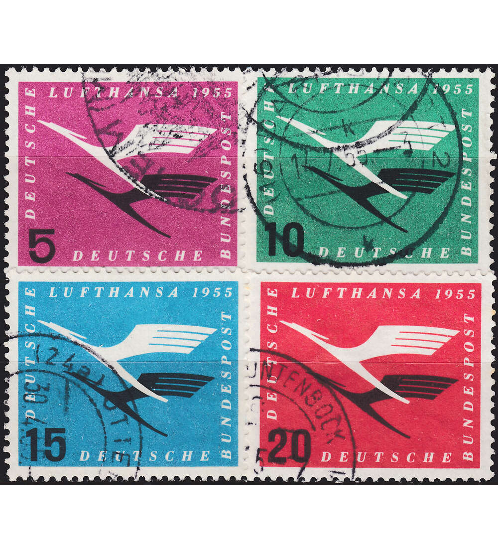 BRD Bund  Nr. 205-208 gestempelt Lufthansa
