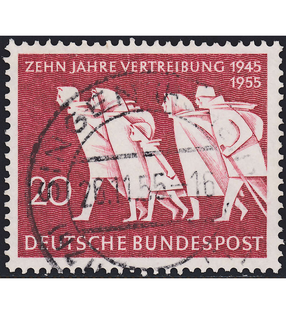 BRD Bund  Nr. 215 gestempelt Vertreibung