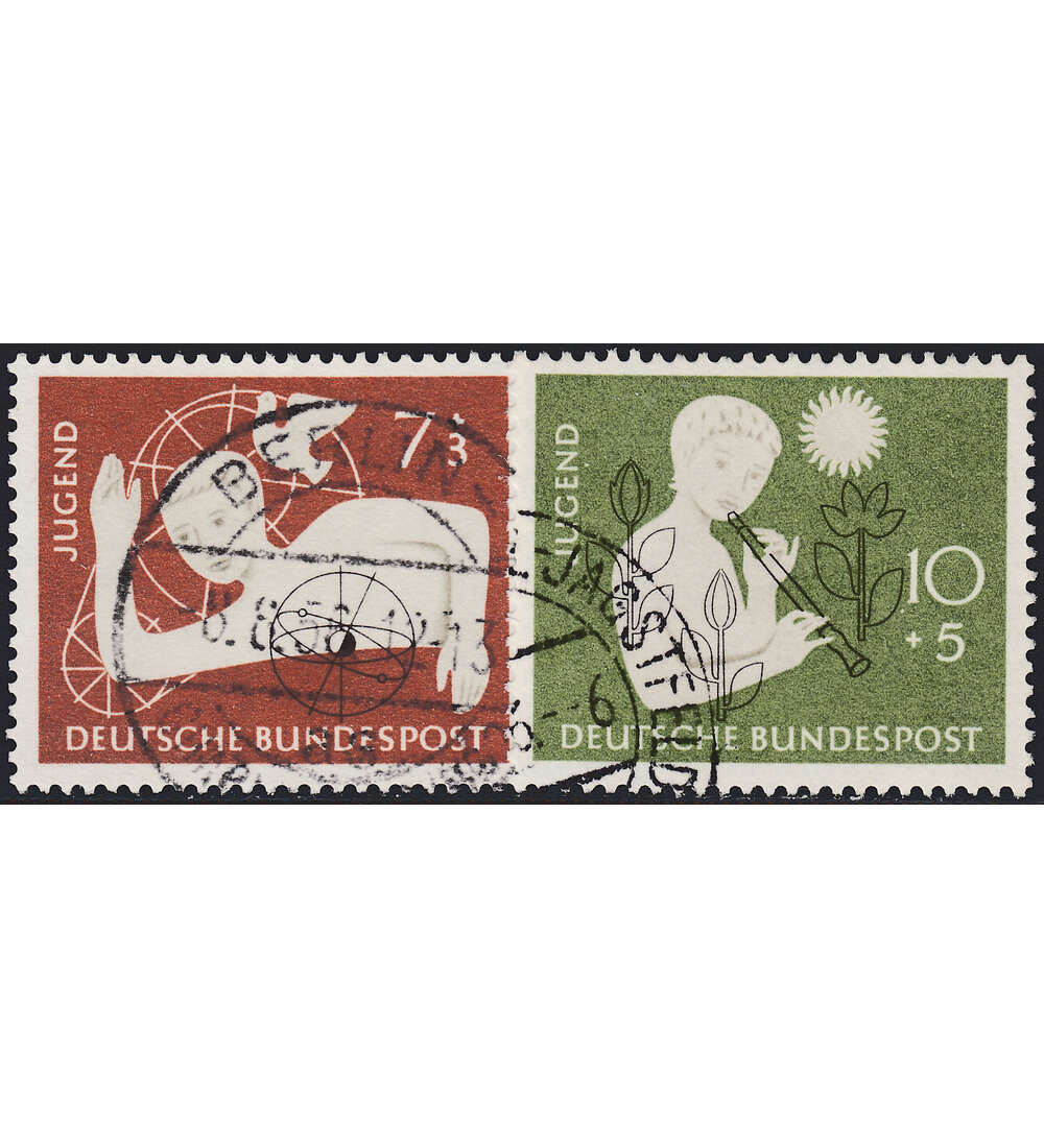 BRD Bund  Nr. 232-233 gestempelt Jugend 1956