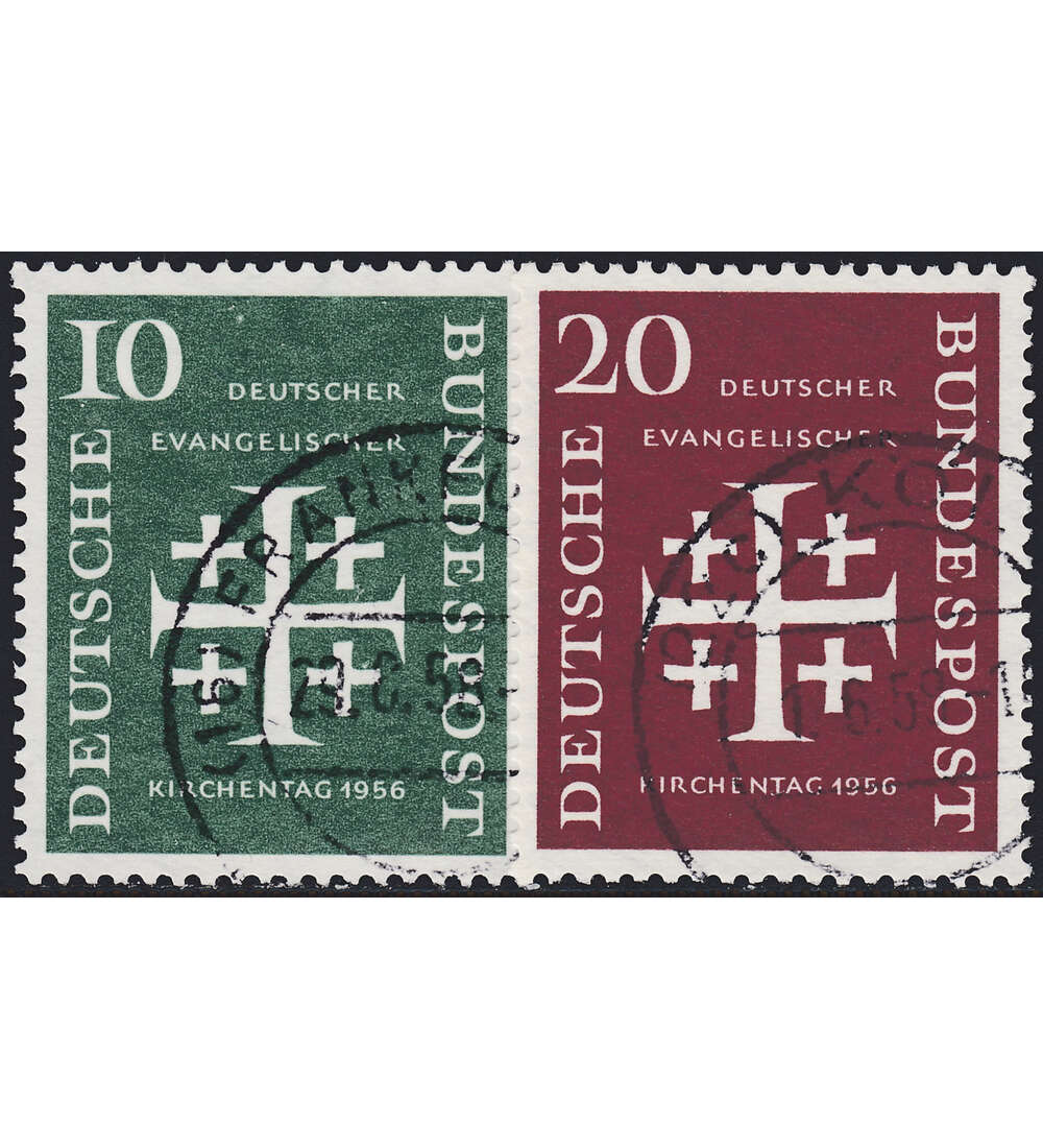 BRD Bund  Nr. 235-236 gestempelt Kirchentag
