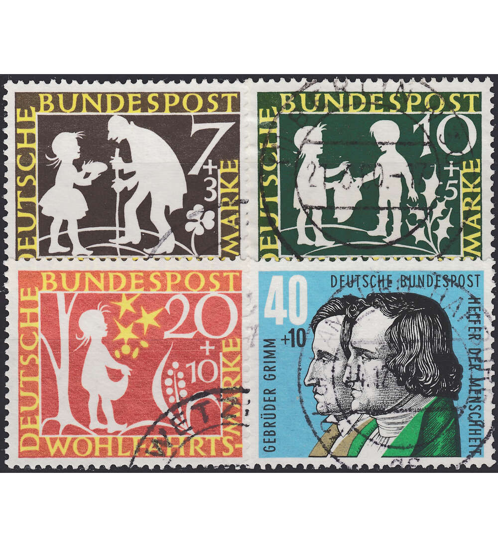 BRD Bund  Nr. 322-325 gestempelt Wohlfahrt 1959
