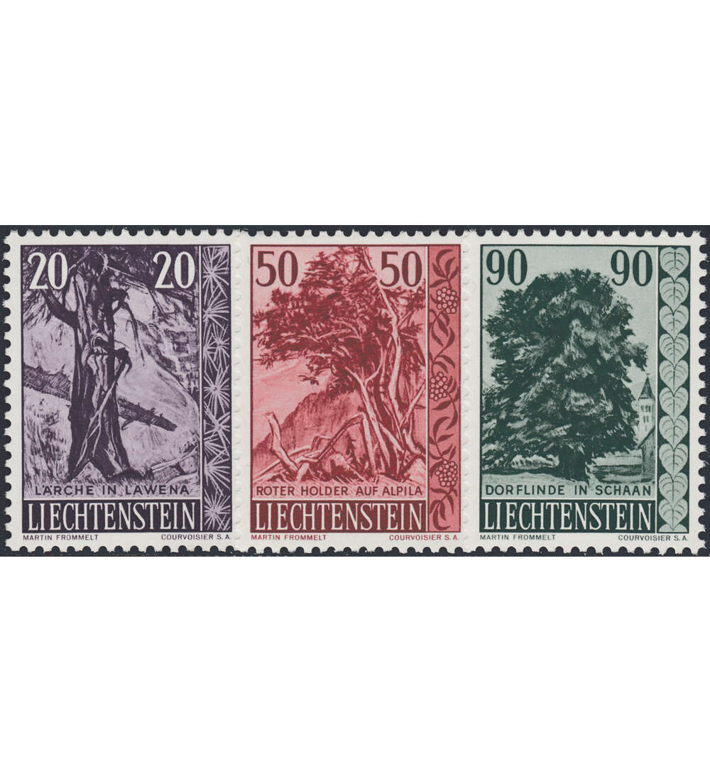 Liechtenstein Zusammenstellung postfrisch mit Nr. 377-379