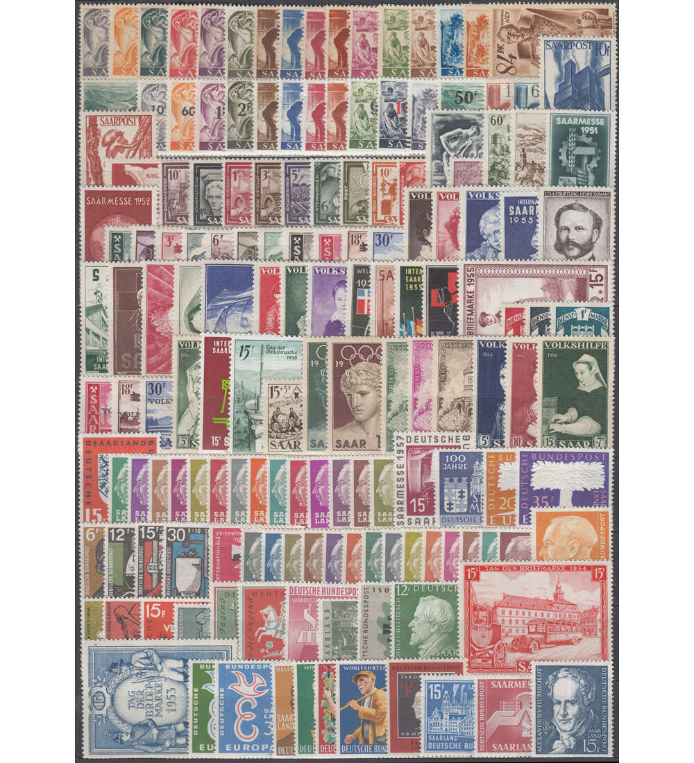 Saarland / OPD Saarbrcken ber 150 postfrische Werte