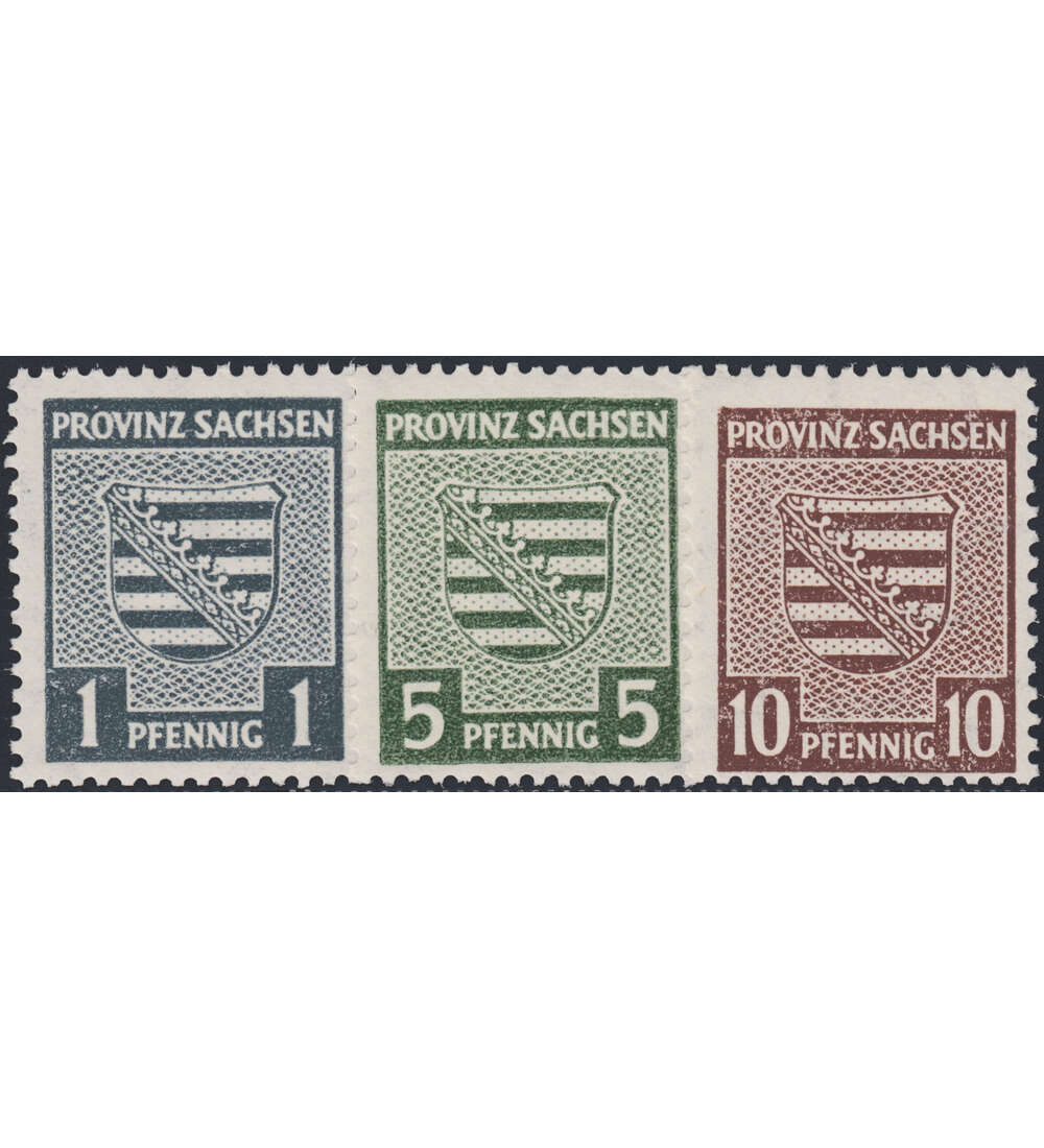 SBZ Fluoreszierend postfrisch Nr. 73 Yy , 75 Yay und 78 Xay