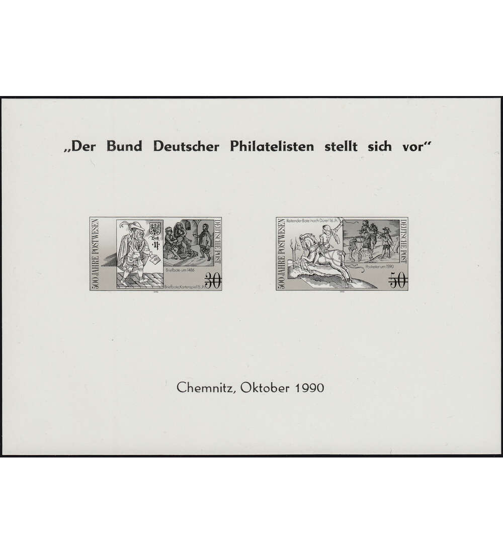 DDR-Schwarzdruck Nr. 3354 S/3355 S