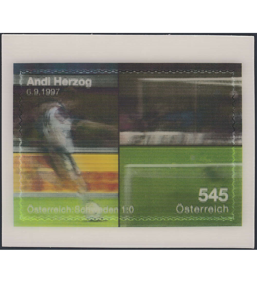 sterreich Block 42 postfrisch Fuball-Europameisterschaft als 3 D - Block