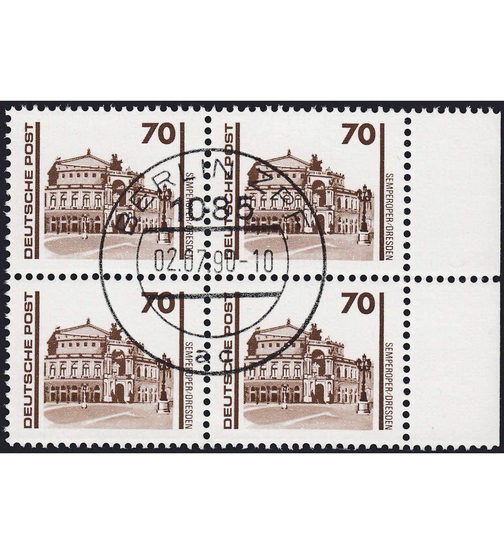 DDR Nr. 3348 II gestempelt Plattenfehler