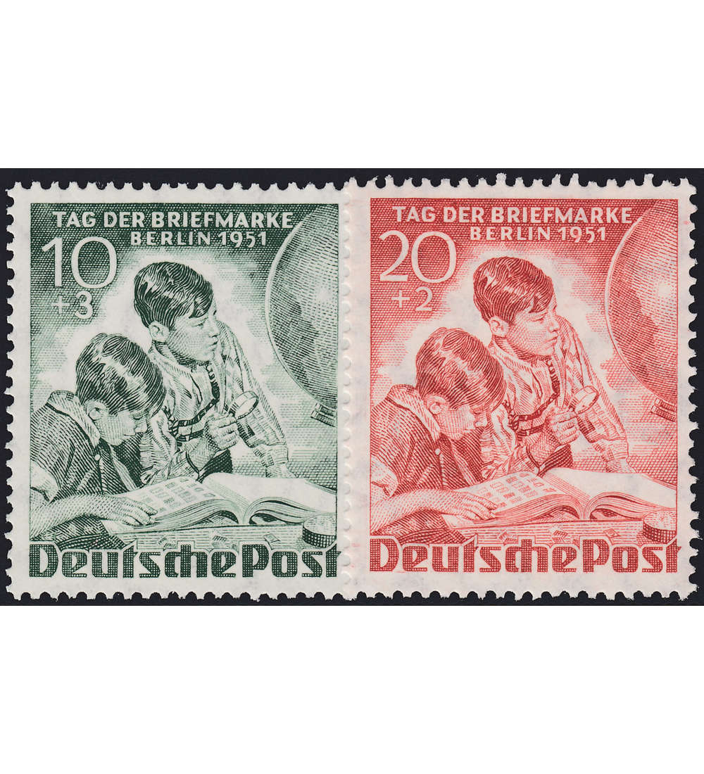 Berlin 50er-Jahre postfrisch mit Nr. 80-81 Tag der Briefmarke 1951