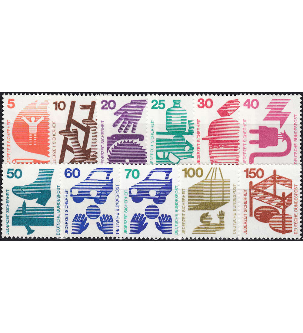 BRD Bund Unfallverhtung postfrisch kompletter Satz