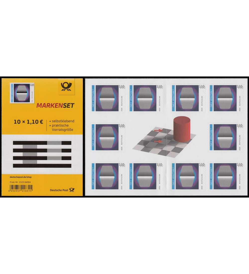 BRD Bund Markenheft Nr. 119 Zwei Grautne? selbstklebend 2020