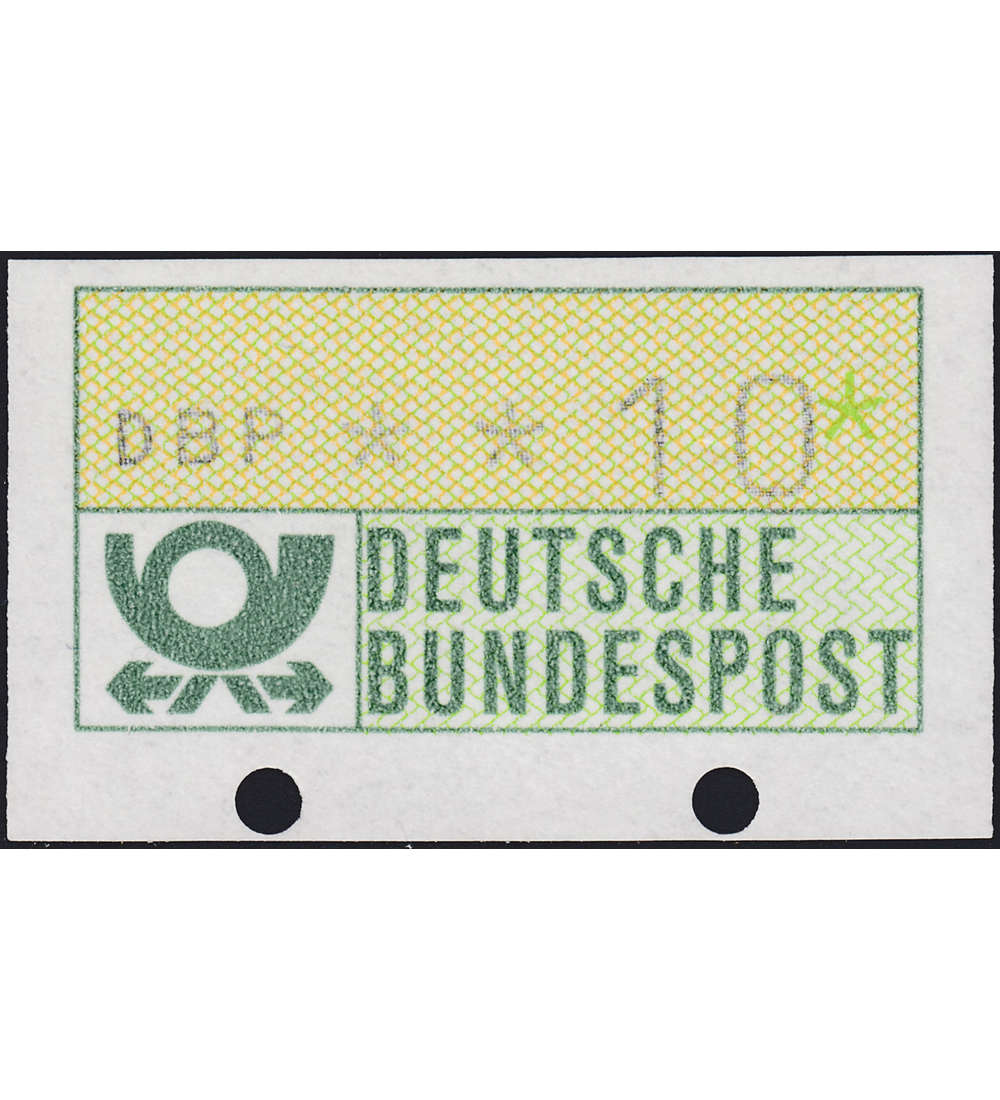 BRD Bund ATM-Abart postfrisch ** Posthorn unten geschlossene Transportl�cher