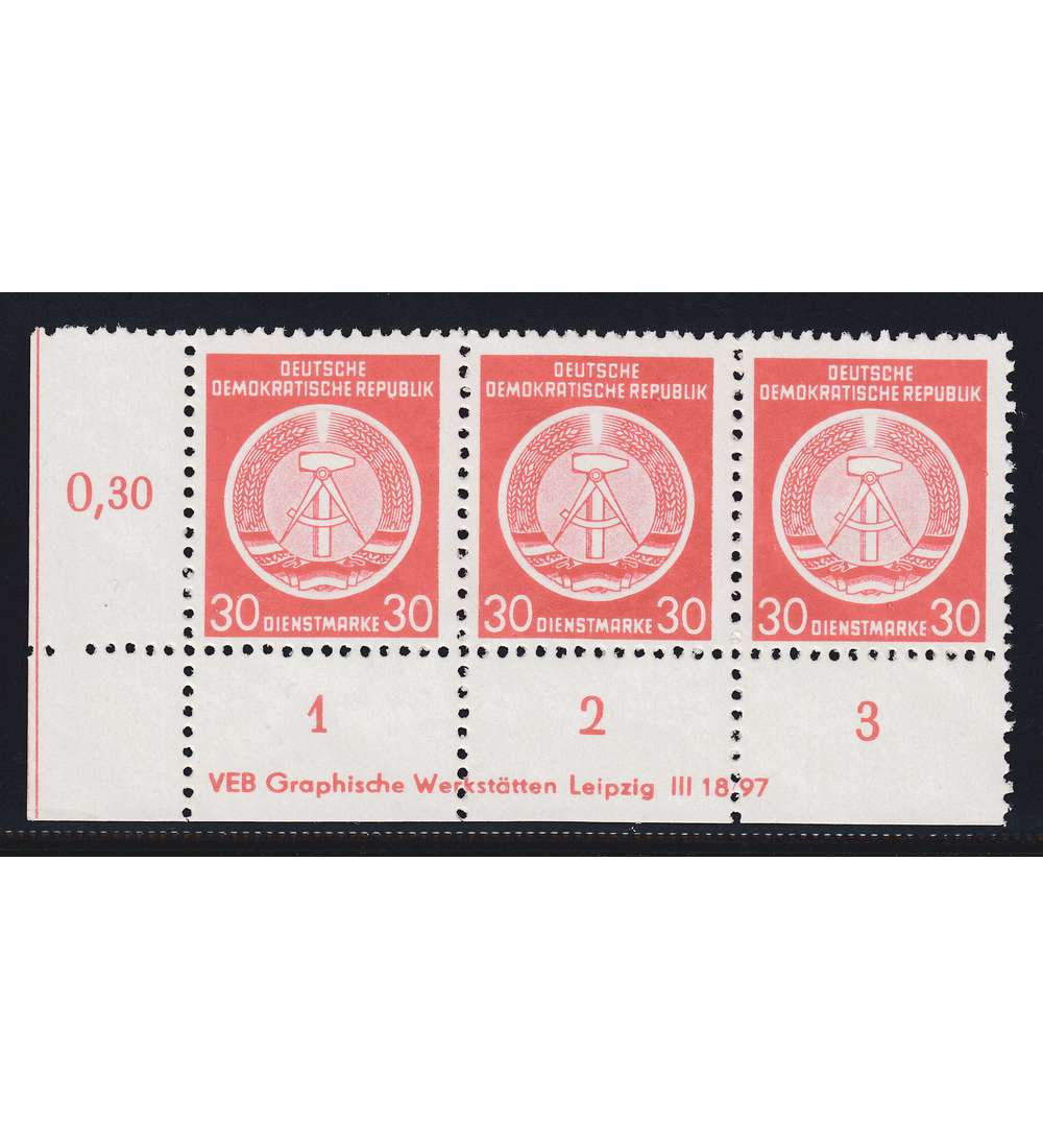 DDR Nr. D 11 DV postfrisch Druckvermerk