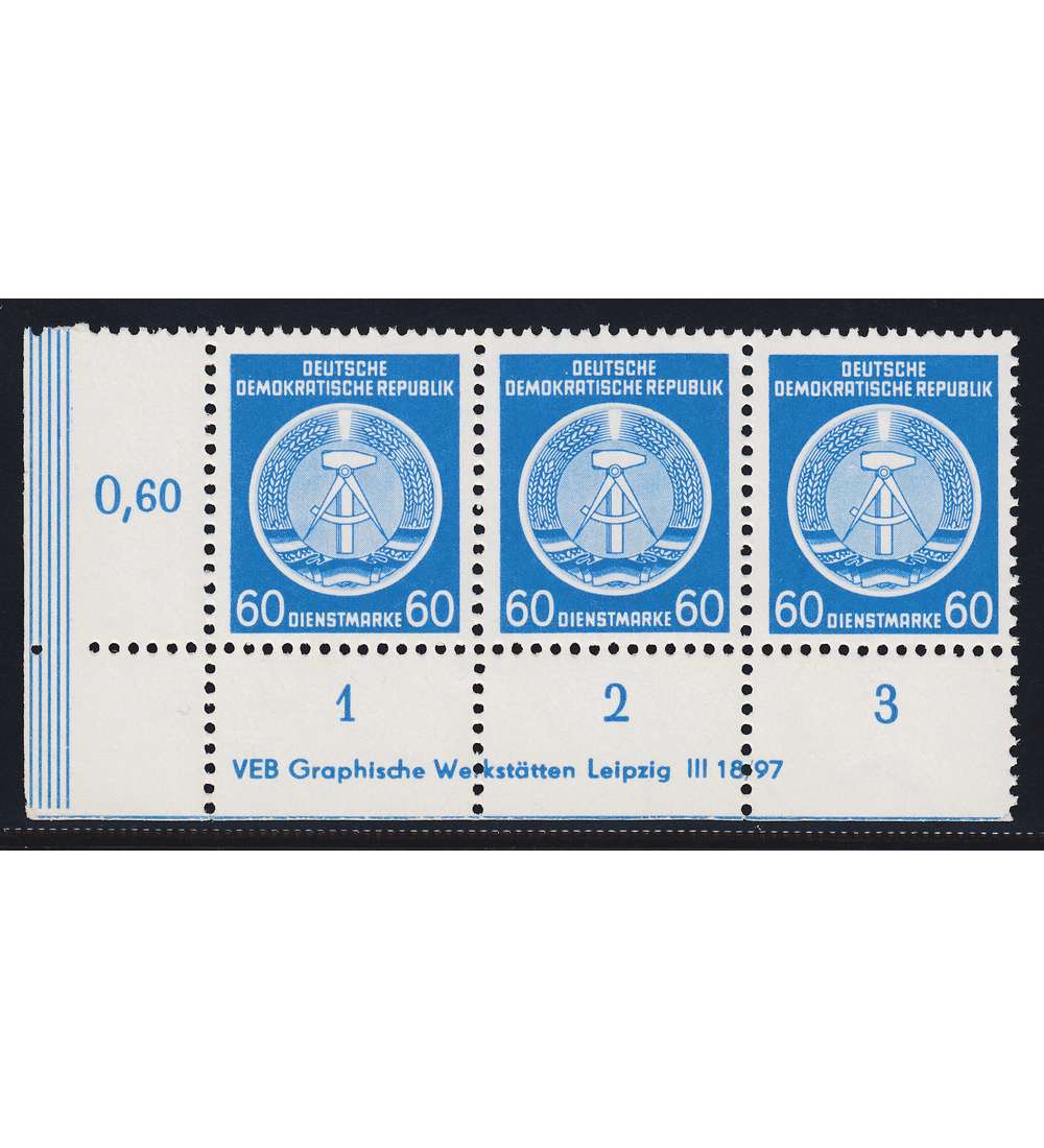 DDR Nr. D 15 DV postfrisch Druckvermerk