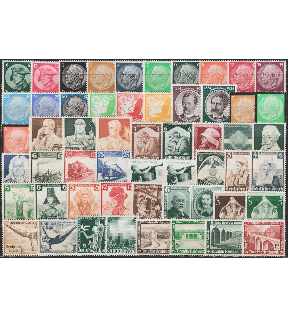Dt. Reich 1933-1936 postfrische Zusammenstellung