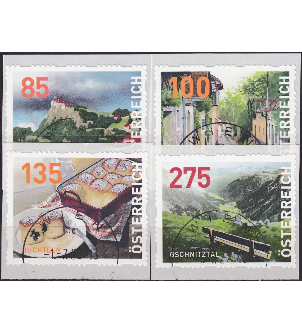 sterreich Dispensermarken Nr. 57-60 gestempelt 2. Ausgabe 2022