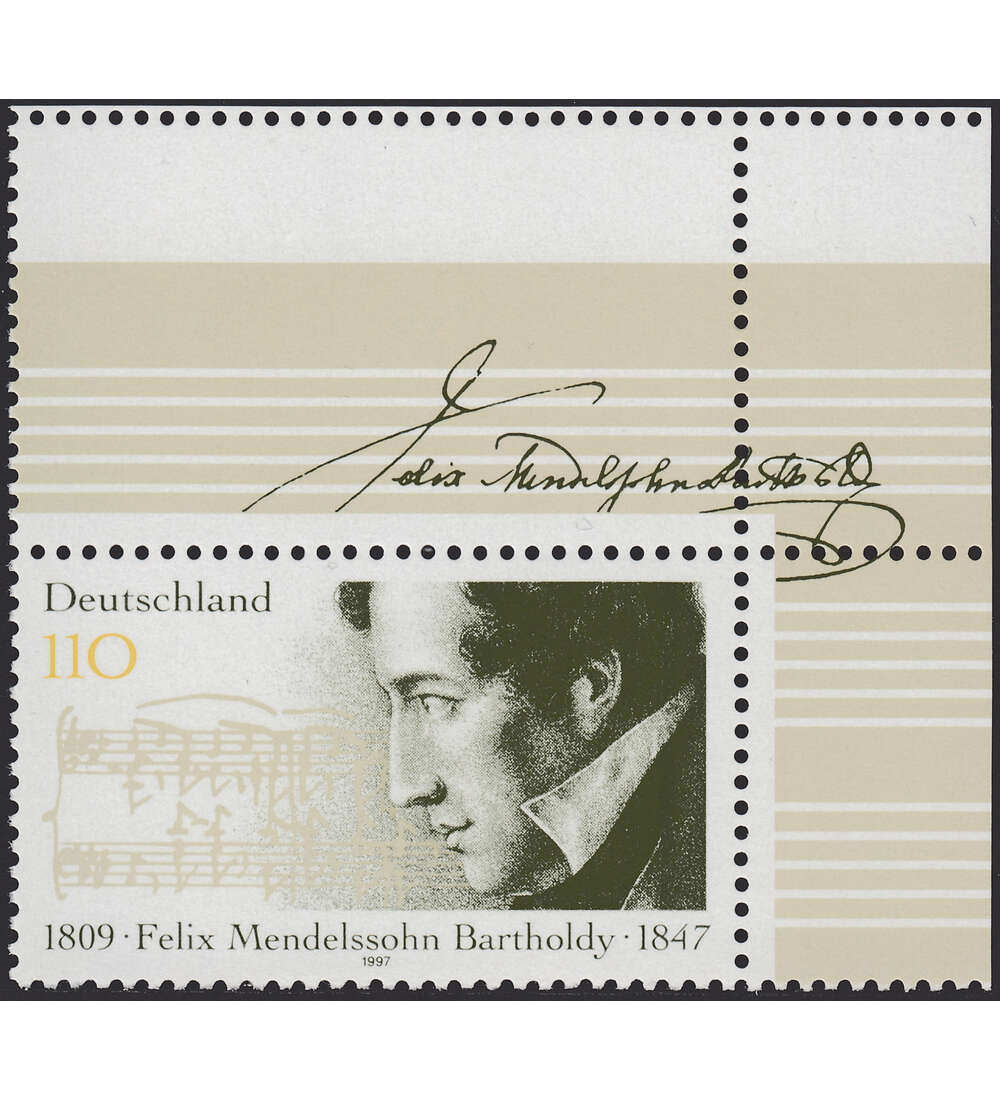 BRD Bund - Leerfeld Nr. 1953 postfrisch aus der oberen Ecke