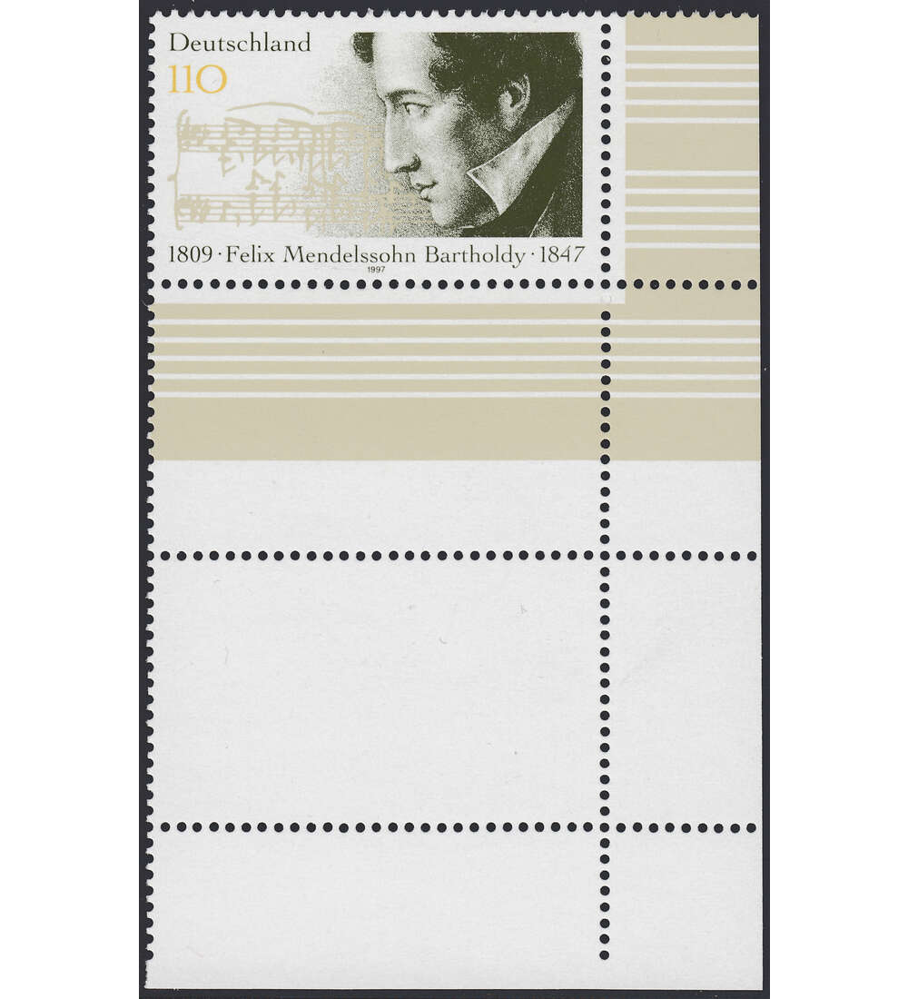 BRD Bund  Nr. 1953 Leerfeld postfrisch aus der unteren Ecke