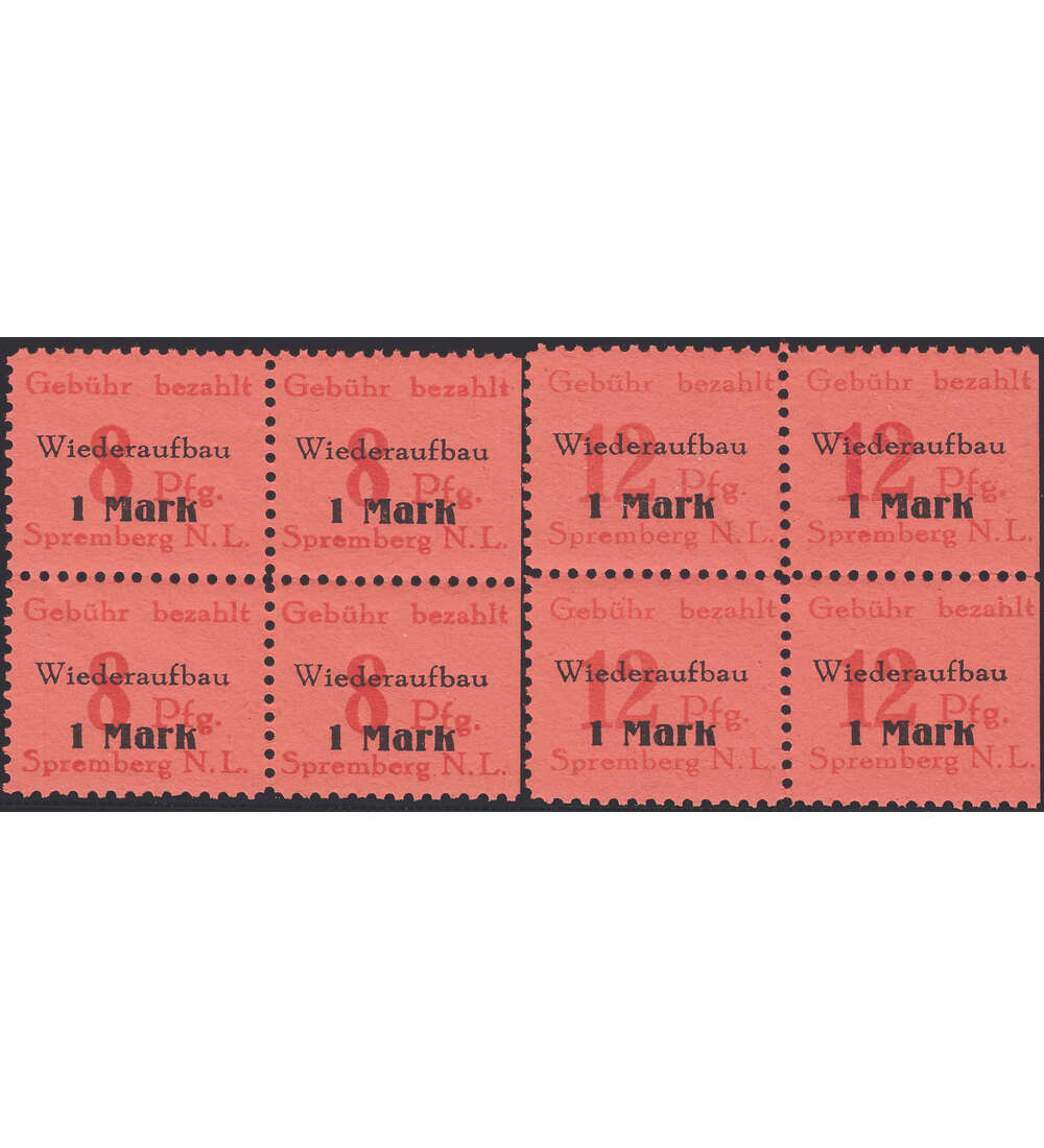 Lokalausgabe Spremberg Nr. 15-16 A postfrisch im Viererblock