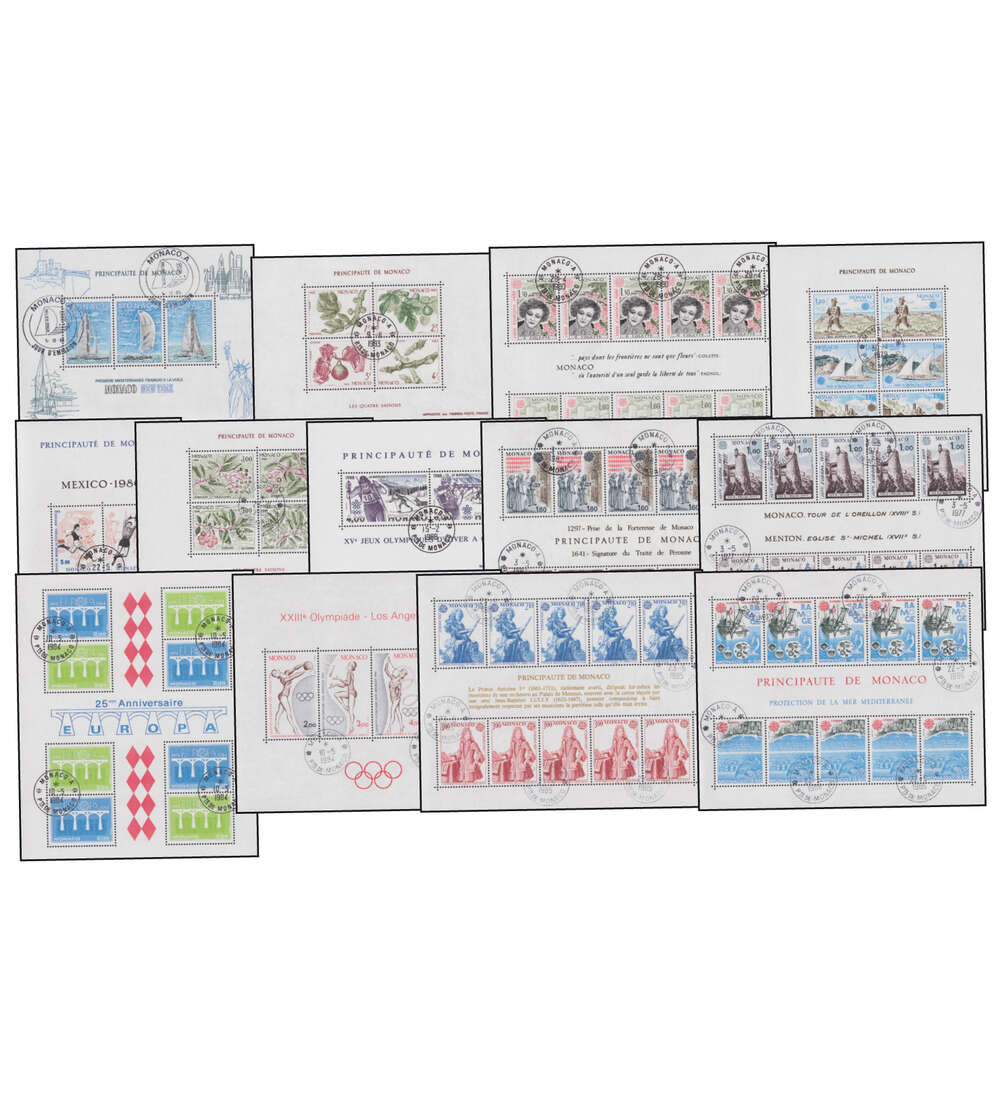 Monaco - Blocks gestempelt
