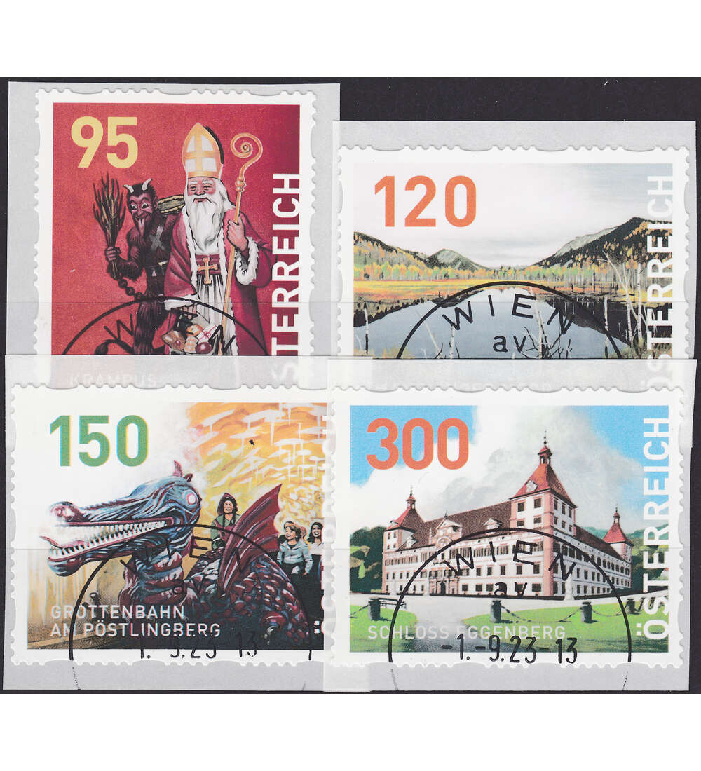 �sterreich Dispensermarken Nr. 74-77 gestempelt 3. Ausgabe 2023