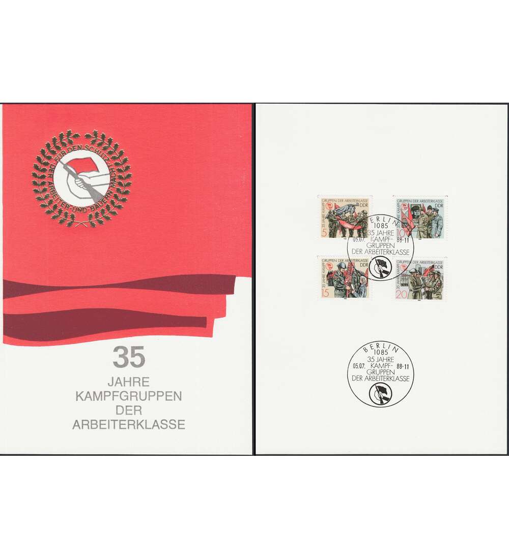 DDR - Sonderfolder 35 Jahre Kampfgruppen
