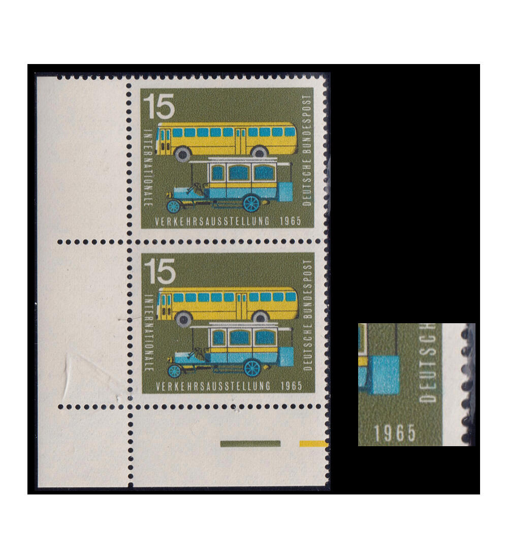 BRD - Plattenfehler postfrisch Nr. 470 PF I blauer Fleck in EU von Deutsche