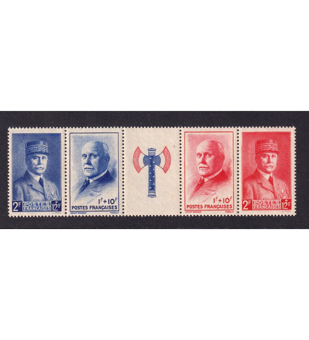 Frankreich - Zusammendruck Nr. 581-584 postfrisch Nationale Hilfe 1943