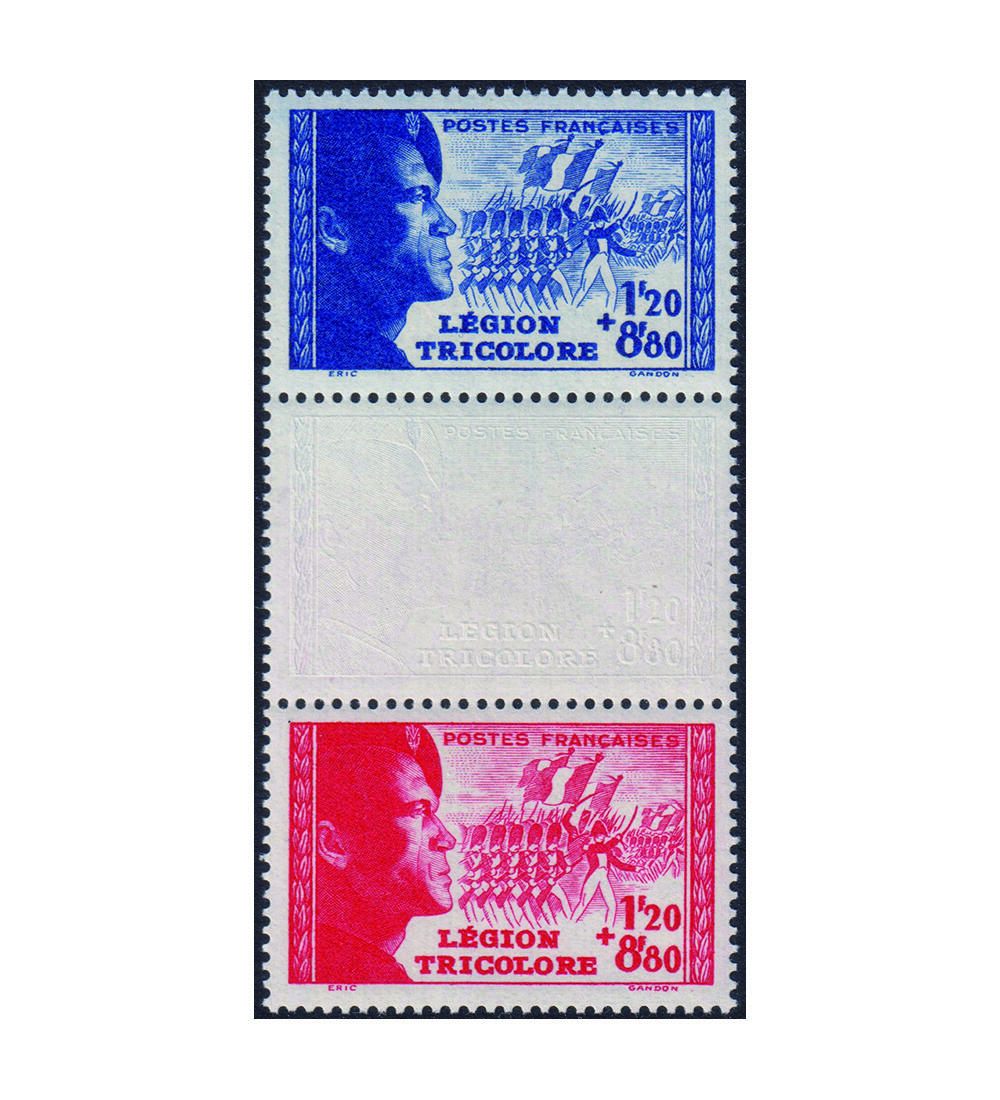 Frankreich - Zusammendruck Nr. 576-577 postfrisch L�gion Tricolore 1942
