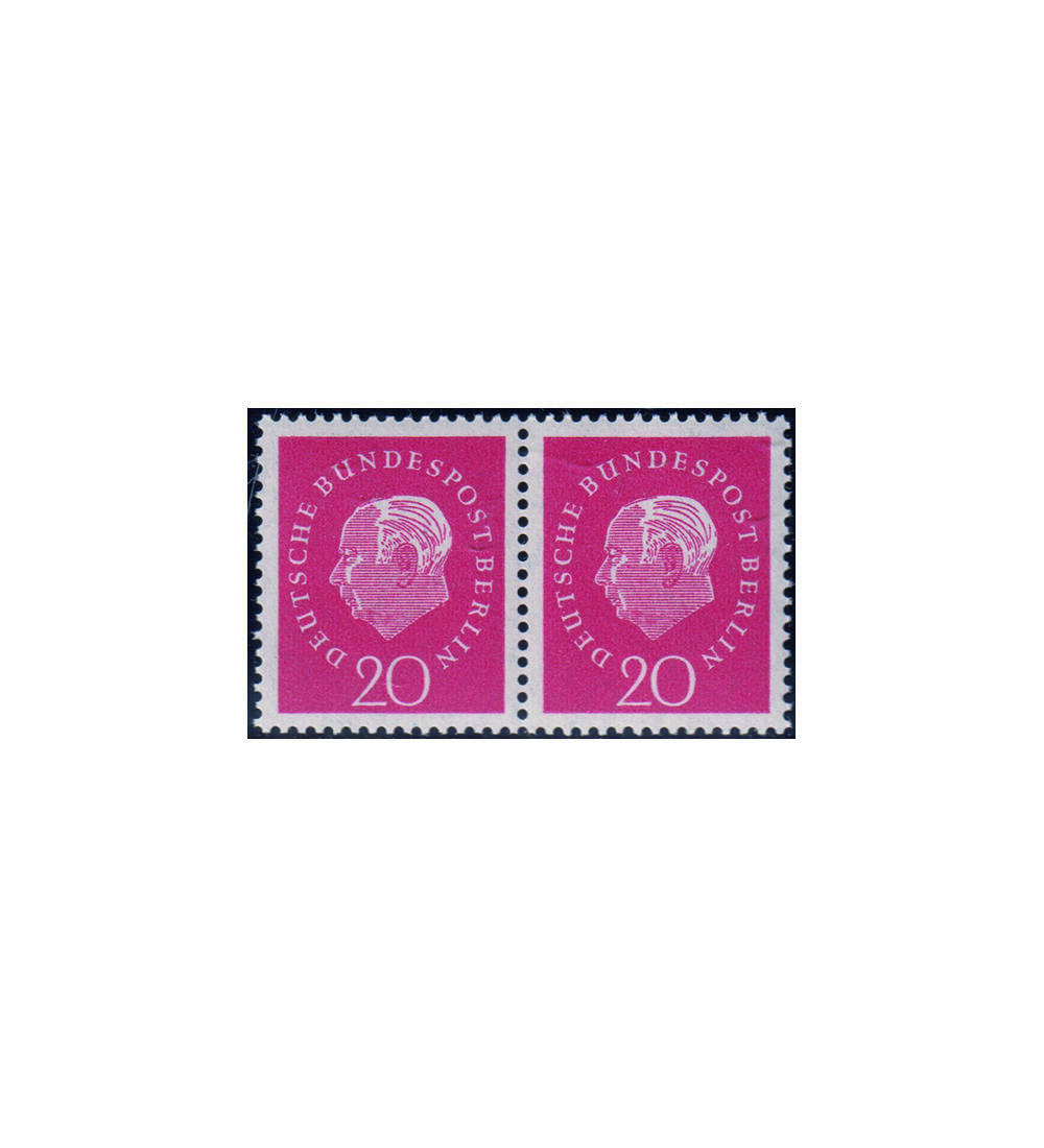 Berlin Heuss Medaillon Nr. 184 v postfrisches waagerechtes Paar