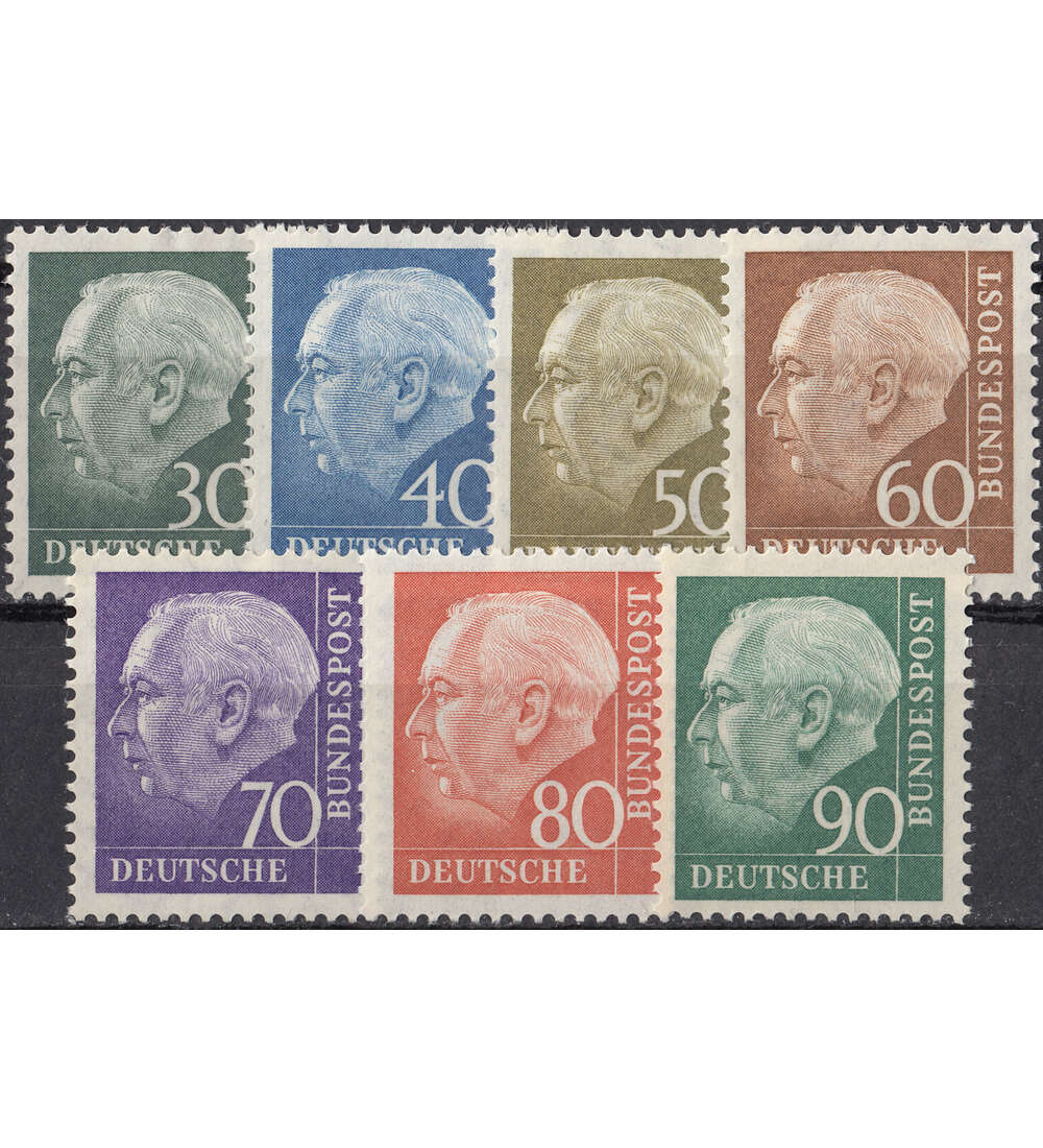 BRD Nr. 259-265 postfrisch Heuss Kleinformat