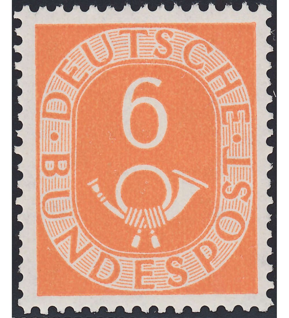 BRD Nr. 126 postfrisch 6 Pfg. Posthorn