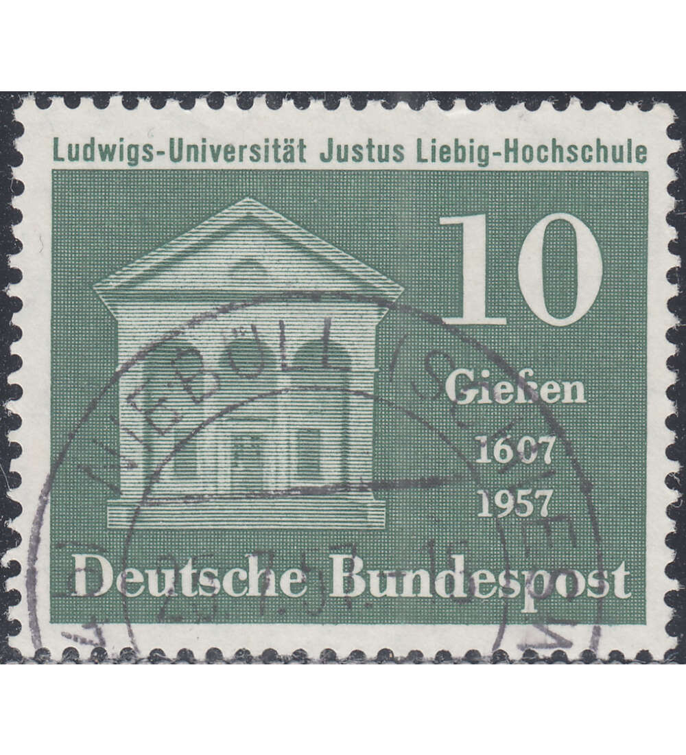 BRD Nr. 258 gestempelt 350 J. Universitt Gieen