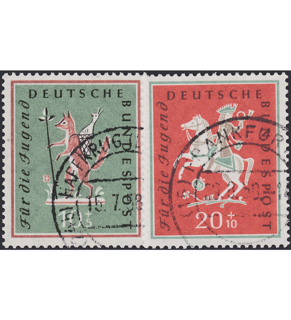 BRD Nr. 286-287 gestempelt Jugend: Volkslieder