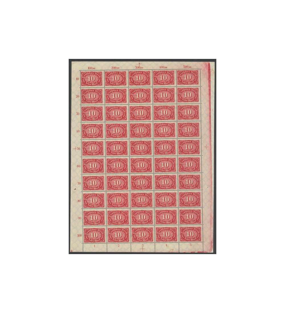 Deutsches Reich Nr. 195 postfrisch ** Originalbogen