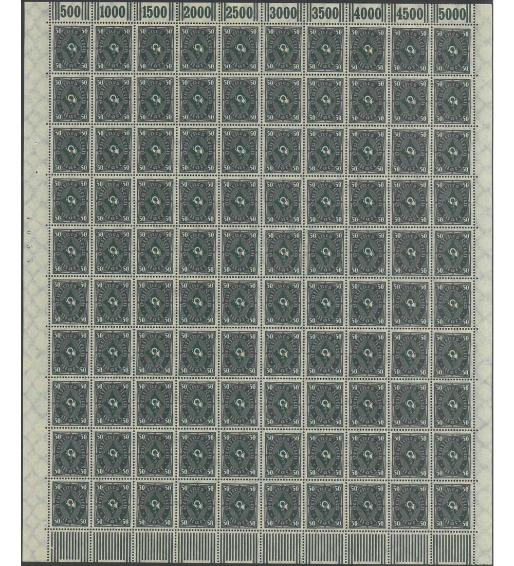 Deutsches Reich Nr. 209W postfrisch ** Originalbogen