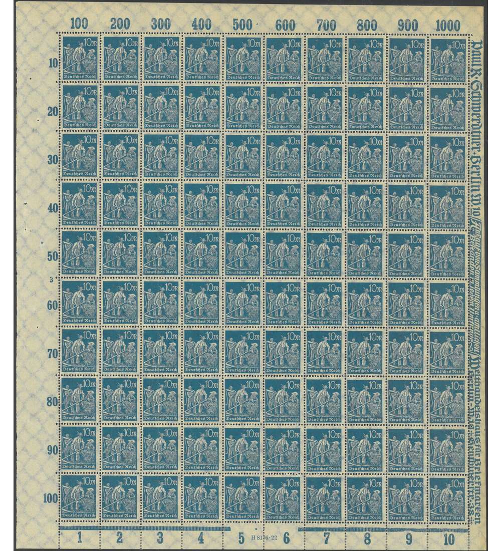 Deutsches Reich Nr. 239 postfrisch ** Originalbogen