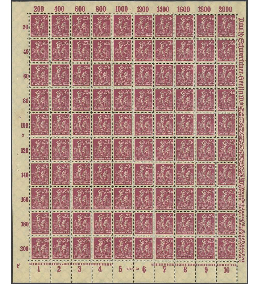 Deutsches Reich Nr. 241 postfrisch ** Originalbogen