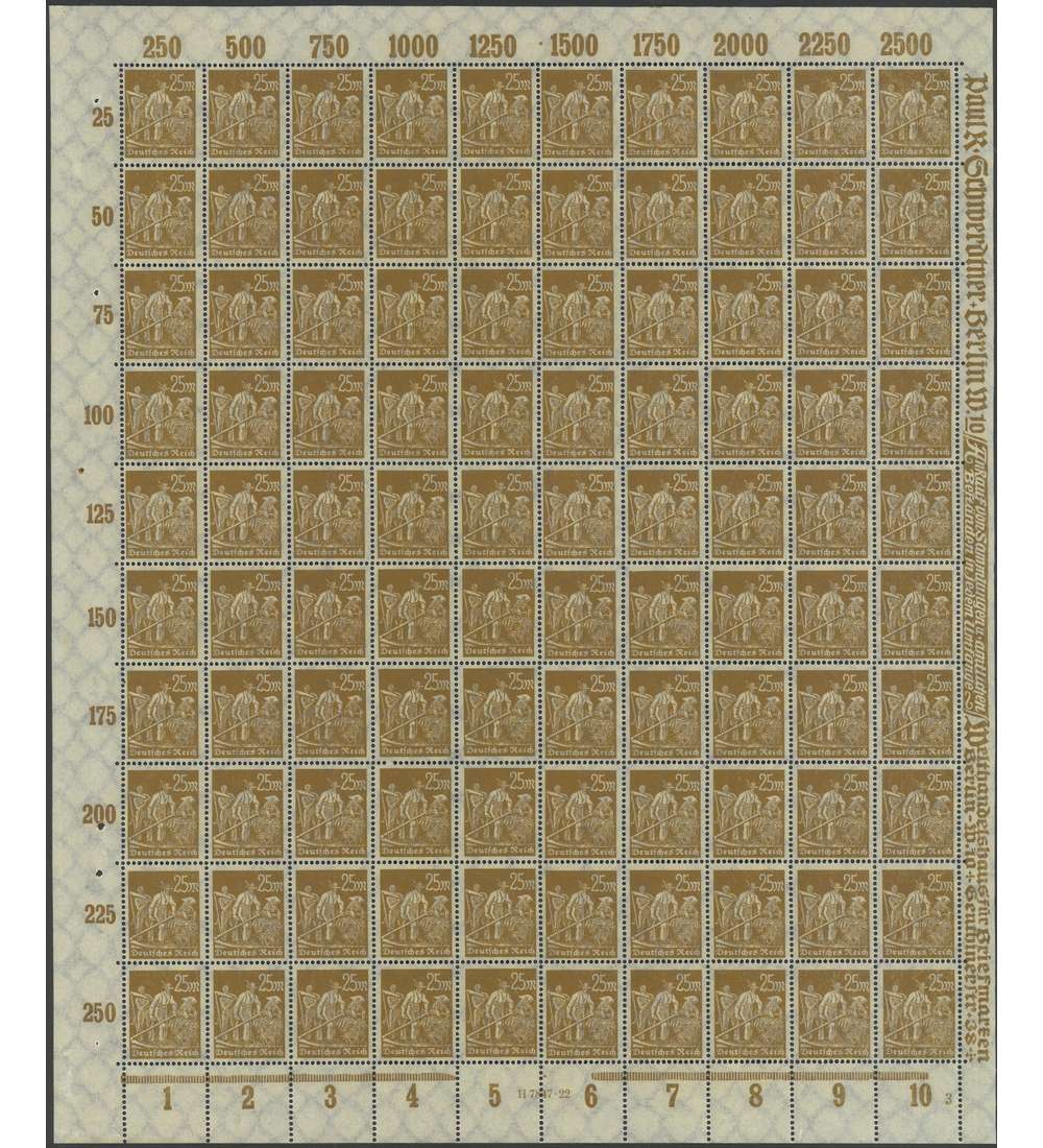 Deutsches Reich Nr. 242 postfrisch ** Originalbogen