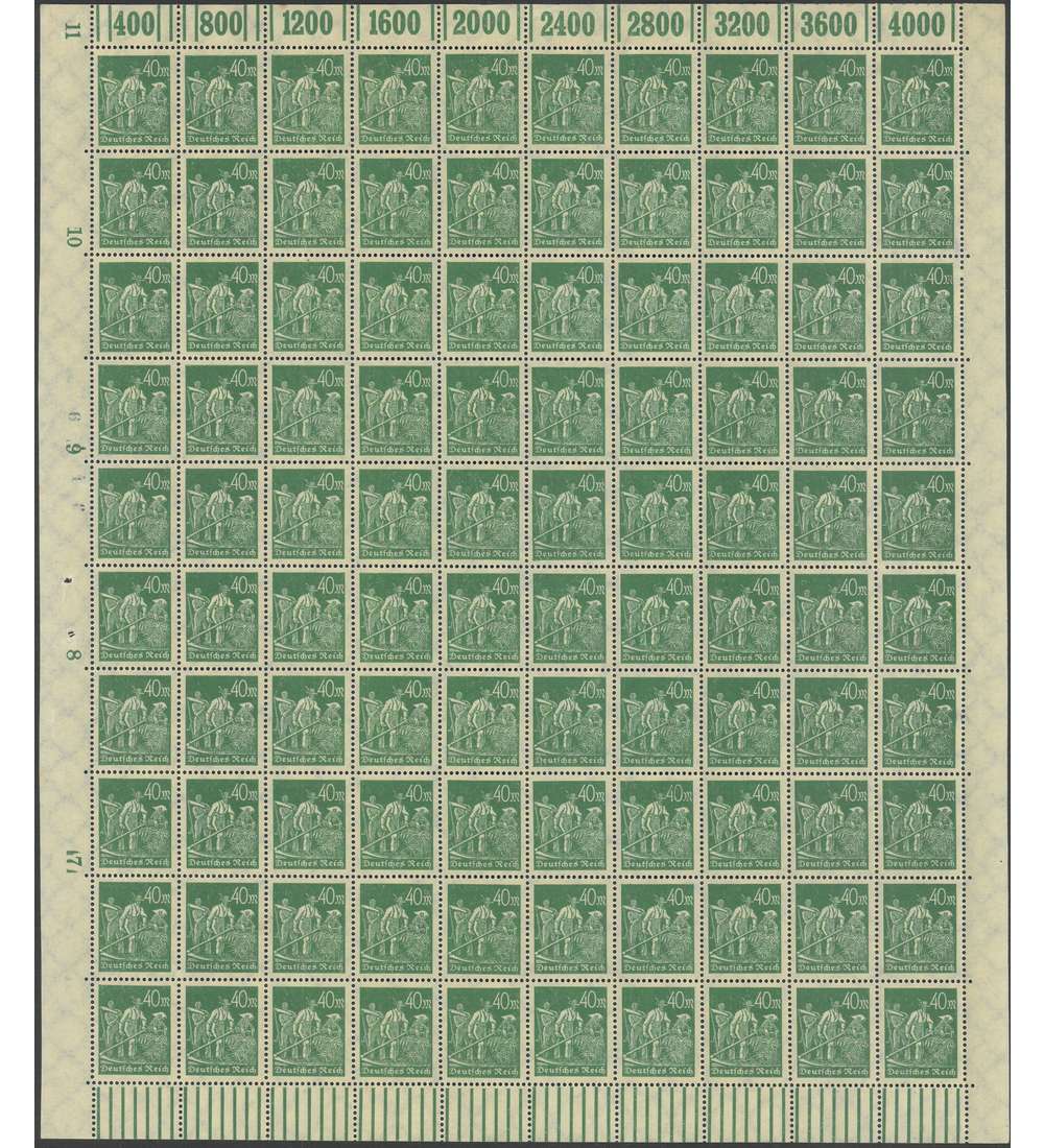 Deutsches Reich Nr. 244b W I postfrisch ** Originalbogen