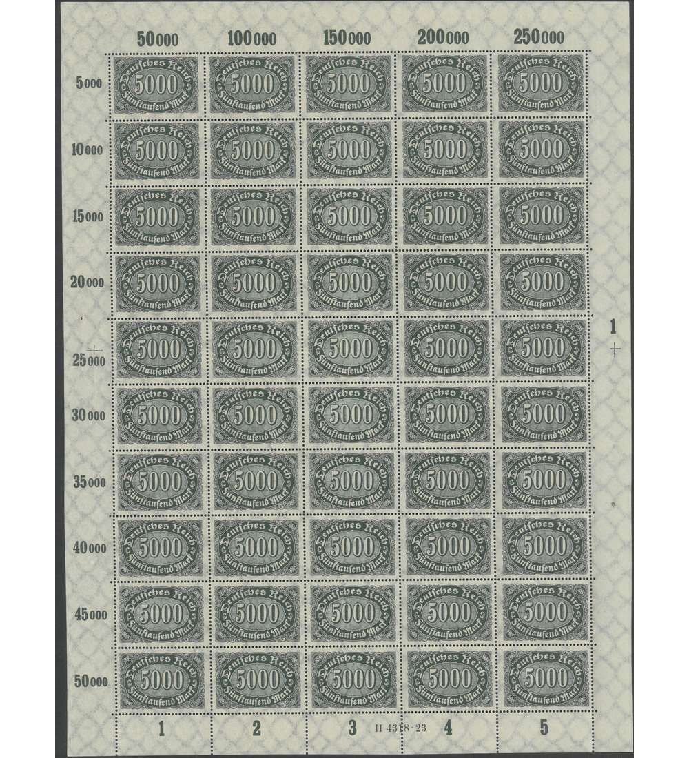 Deutsches Reich Nr. 256b postfrisch ** Originalbogen