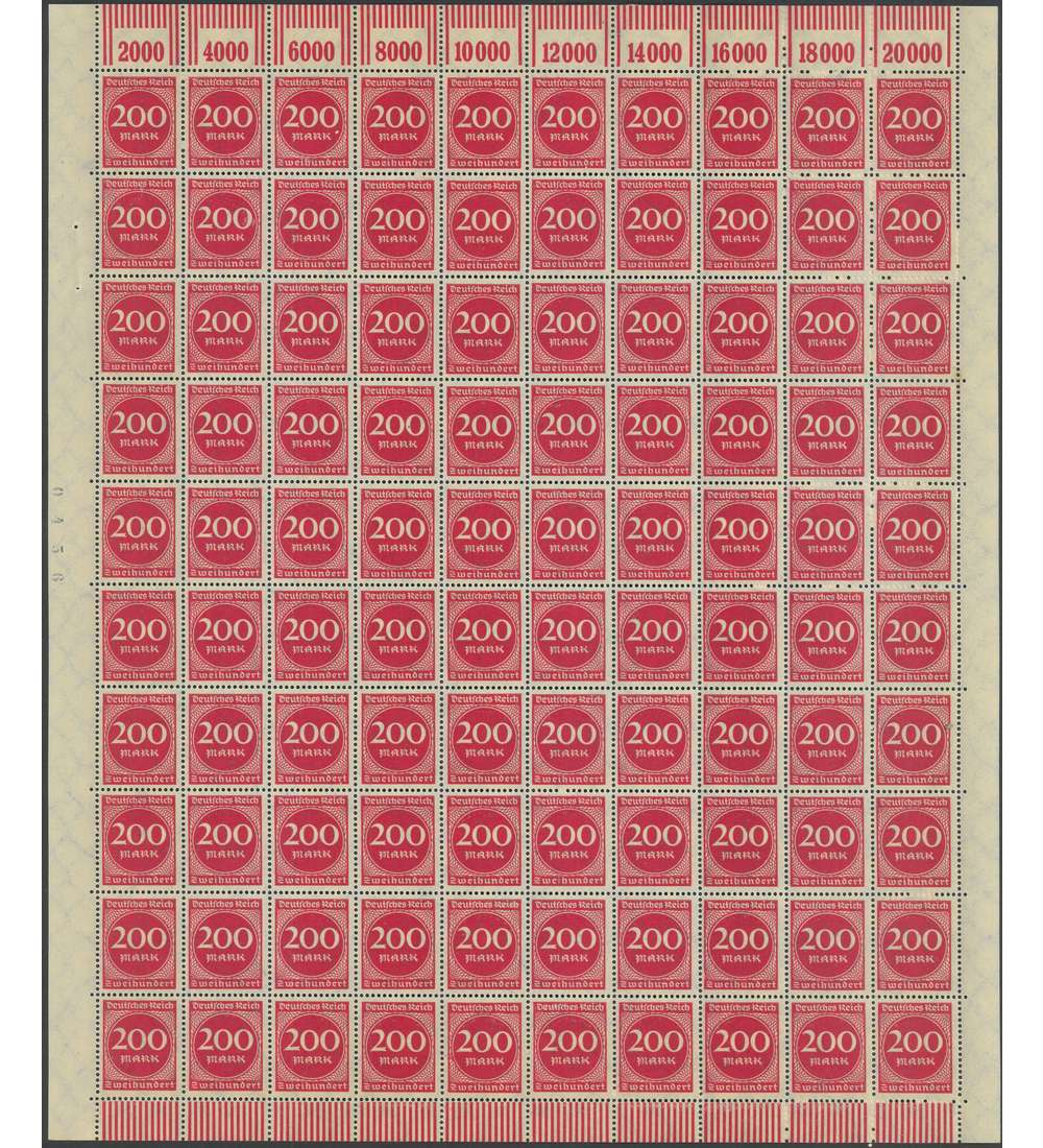 Deutsches Reich Nr. 269 postfrisch ** Originalbogen