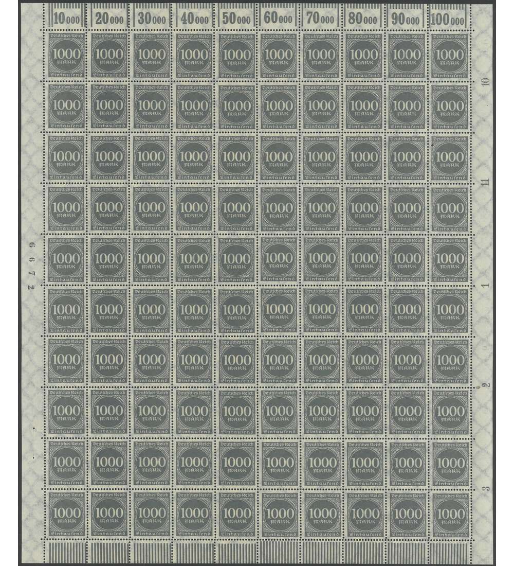 Deutsches Reich Nr. 273 postfrisch ** Originalbogen