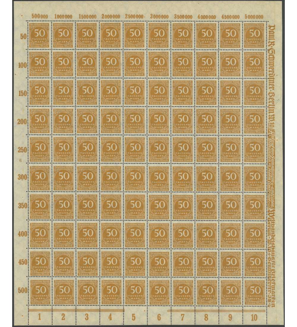 Deutsches Reich Nr. 275 postfrisch ** Originalbogen