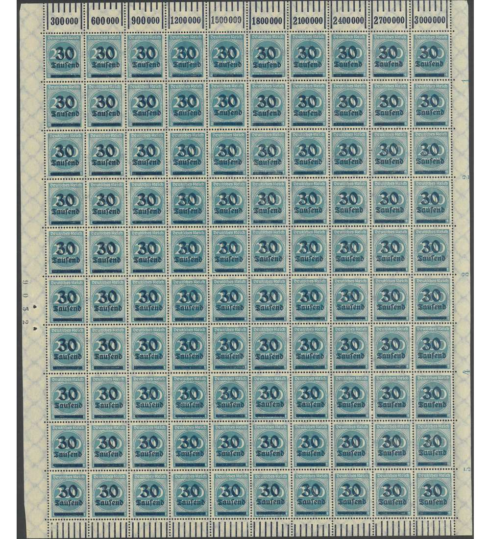 Deutsches Reich Nr. 285 postfrisch ** Originalbogen