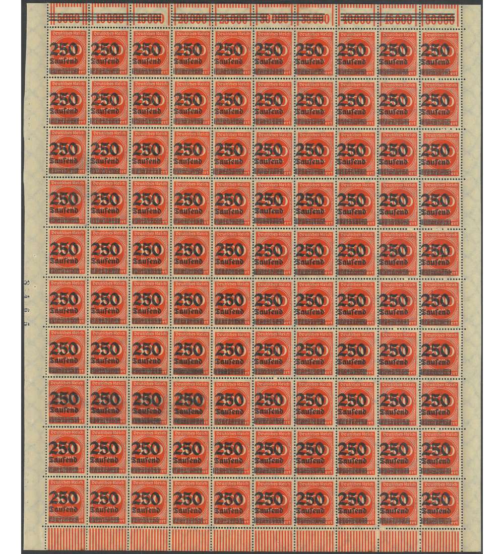 Deutsches Reich Nr. 296 postfrisch ** Originalbogen