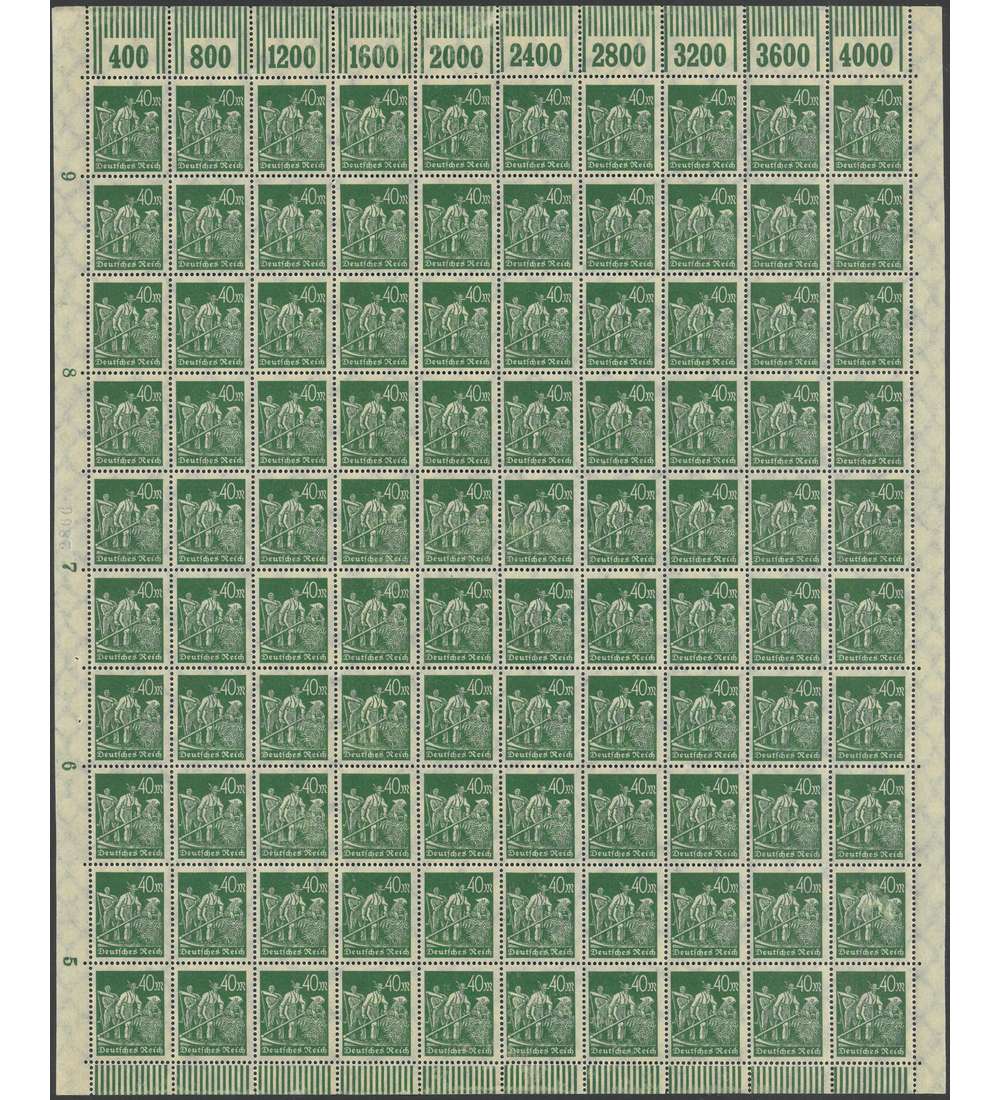 Deutsches Reich Nr. 244b W II postfrisch ** Originalbogen