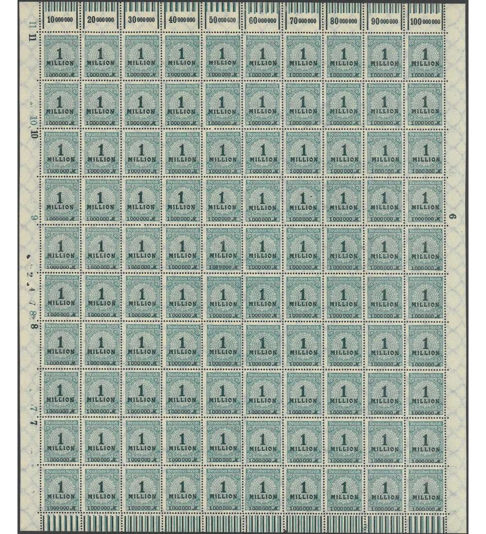 Deutsches Reich Nr. 314 W postfrisch ** Originalbogen